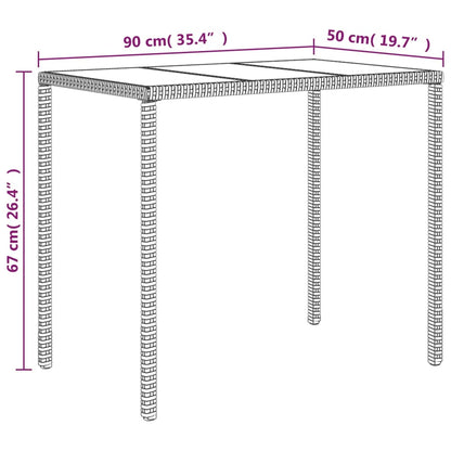 4-tlg. Garten-Lounge-Set mit Kissen Braun Poly Rattan - Pazzar.ch