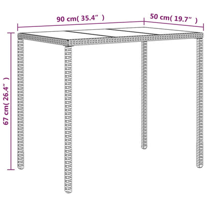 4-tlg. Garten-Lounge-Set mit Kissen Grau Poly Rattan - Pazzar.ch