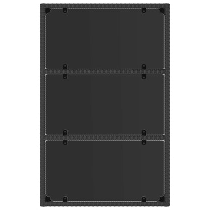 4-tlg. Garten-Lounge-Set mit Kissen Schwarz Poly Rattan - Pazzar.ch