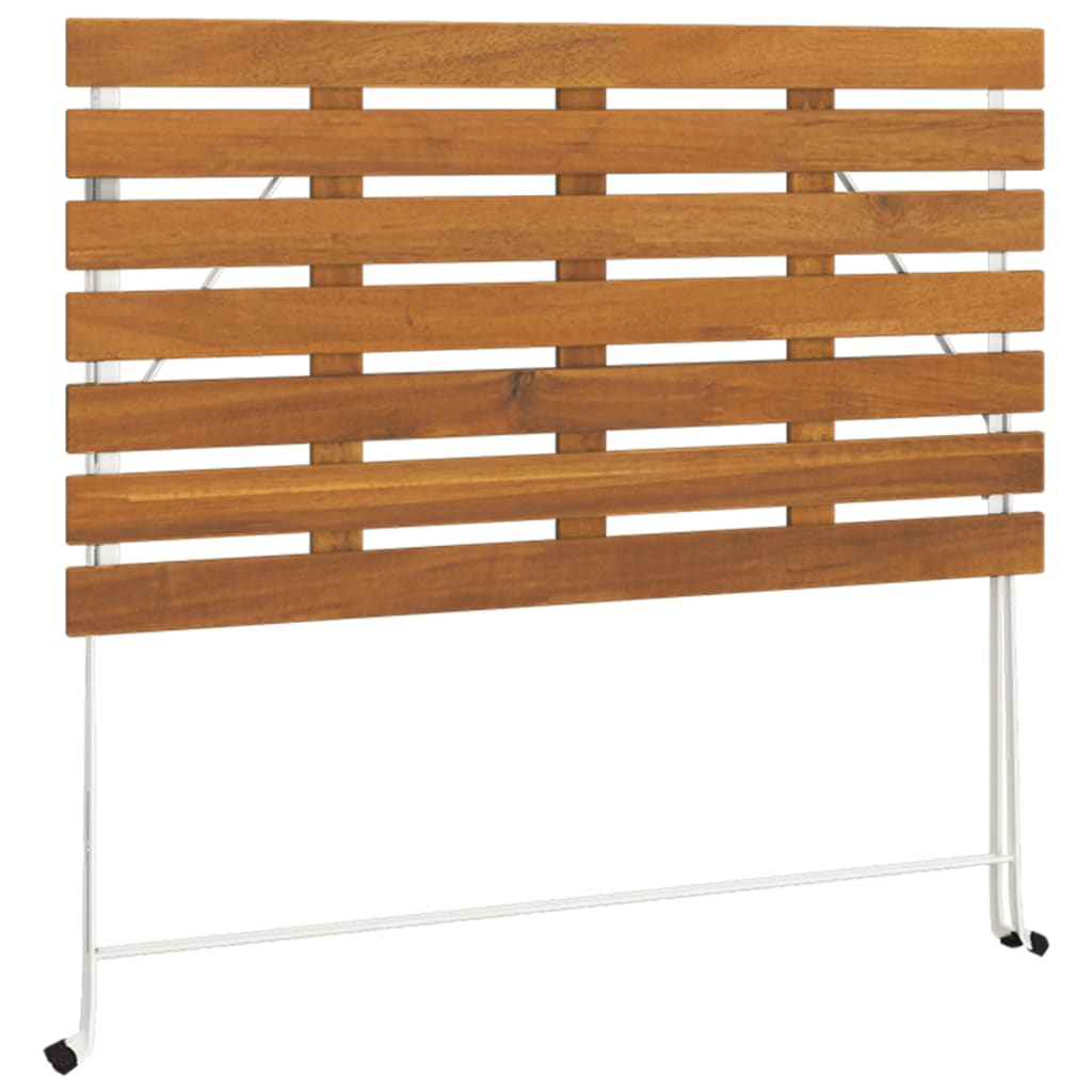 7-tlg. Bistro-Set Klappbar Massivholz Akazie und Stahl - Pazzar.ch