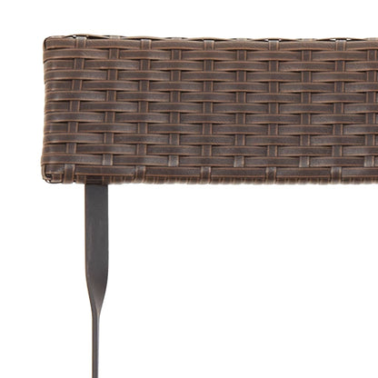 Bistrostühle 4 Stk. Klappbar Braun Poly Rattan und Stahl - Pazzar.ch