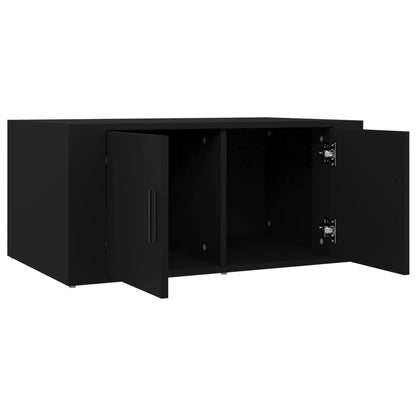 Couchtisch Schwarz 80x50x36 cm Holzwerkstoff - Pazzar.ch