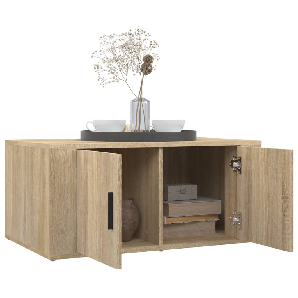 Couchtisch Sonoma-Eiche 80x50x36 cm Holzwerkstoff - Pazzar.ch