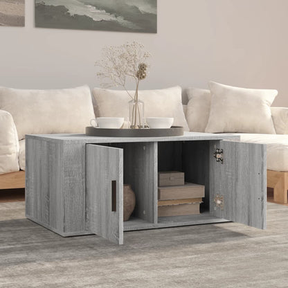 Couchtisch Grau Sonoma 80x50x36 cm Holzwerkstoff - Pazzar.ch