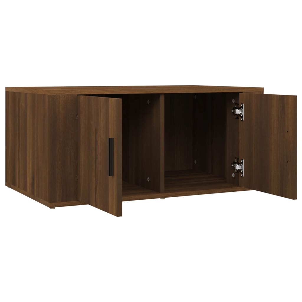 Couchtisch Braun Eichen-Optik 80x50x36 cm Holzwerkstoff - Pazzar.ch