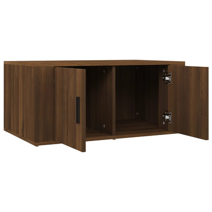 Couchtisch Braun Eichen-Optik 80x50x36 cm Holzwerkstoff - Pazzar.ch