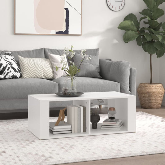 Couchtisch Weiß 100x50x36 cm Holzwerkstoff - Pazzar.ch