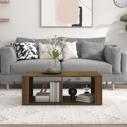 Couchtisch Braun Eichen-Optik 100x50x36 cm Holzwerkstoff - Pazzar.ch
