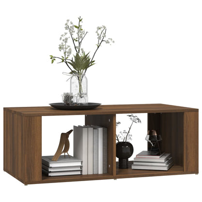 Couchtisch Braun Eichen-Optik 100x50x36 cm Holzwerkstoff - Pazzar.ch
