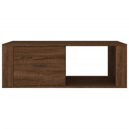Couchtisch Braun Eichen-Optik 100x50,5x35 cm Holzwerkstoff - Pazzar.ch