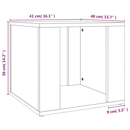 Nachttisch Grau Sonoma 41x40x36 cm Holzwerkstoff - Pazzar.ch