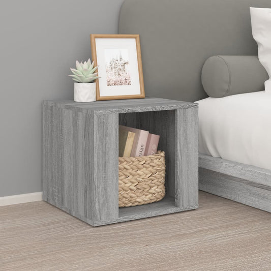 Nachttisch Grau Sonoma 41x40x36 cm Holzwerkstoff - Pazzar.ch