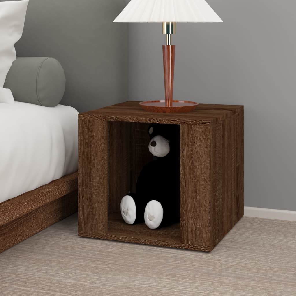 Nachttisch Braun Eichen-Optik 41x40x36 cm Holzwerkstoff - Pazzar.ch