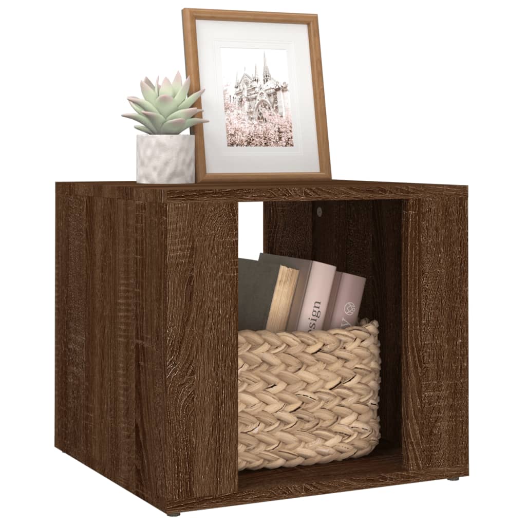 Nachttisch Braun Eichen-Optik 41x40x36 cm Holzwerkstoff - Pazzar.ch