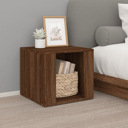 Nachttisch Braun Eichen-Optik 41x40x36 cm Holzwerkstoff - Pazzar.ch