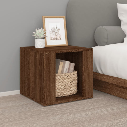Nachttisch Braun Eichen-Optik 41x40x36 cm Holzwerkstoff - Pazzar.ch