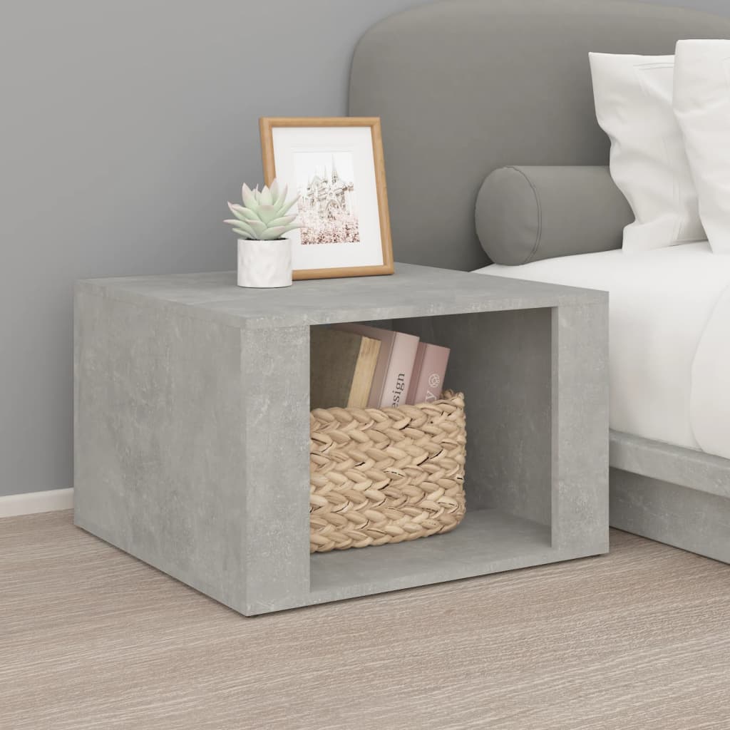Nachttisch Betongrau 57x55x36 cm Holzwerkstoff - Pazzar.ch