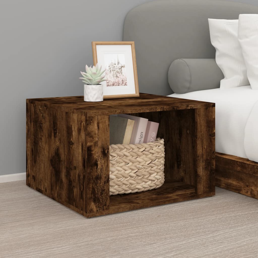 Nachttisch Räuchereiche 57x55x36 cm Holzwerkstoff - Pazzar.ch