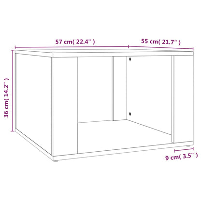 Nachttisch Grau Sonoma 57x55x36 cm Holzwerkstoff - Pazzar.ch