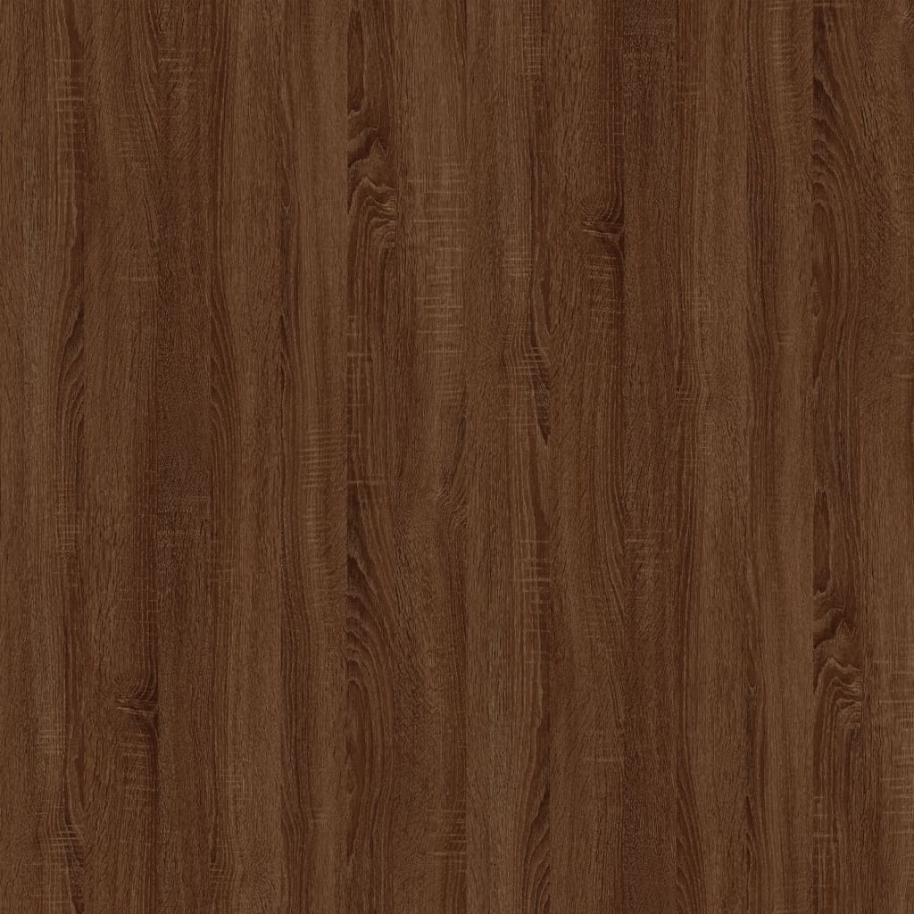 Nachttisch Braun Eichen-Optik 57x55x36 cm Holzwerkstoff - Pazzar.ch