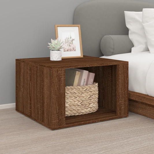 Nachttisch Braun Eichen-Optik 57x55x36 cm Holzwerkstoff - Pazzar.ch