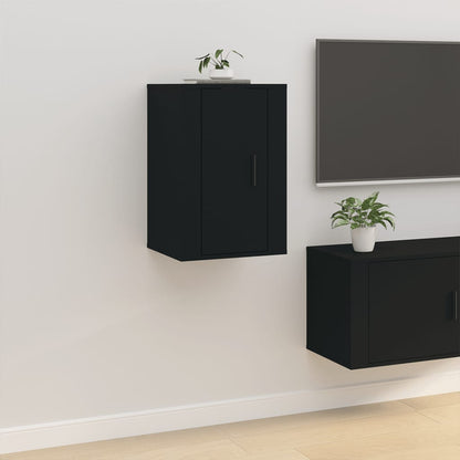 TV-Wandschränke 2 Stk. Schwarz 40x34,5x60 cm - Pazzar.ch