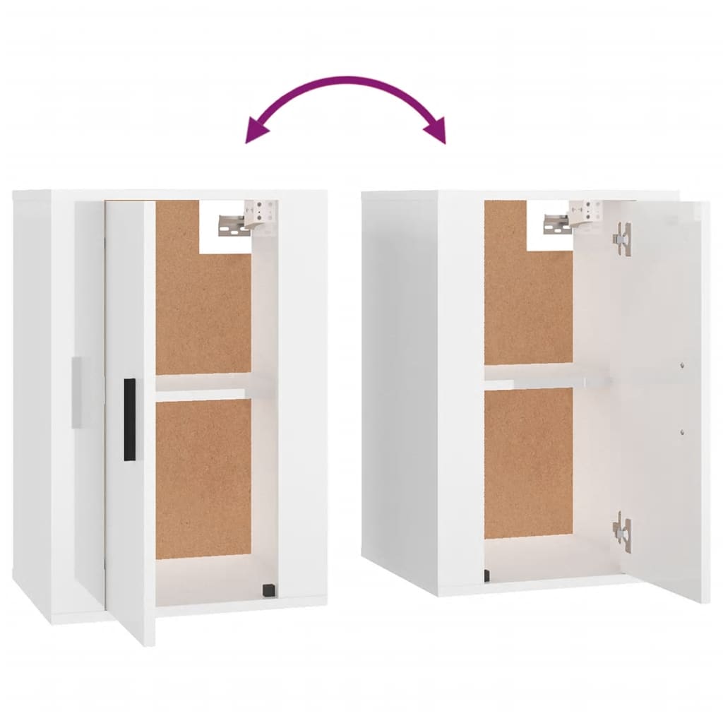 TV-Wandschrank Hochglanz-Weiß 40x34,5x60 cm - Pazzar.ch