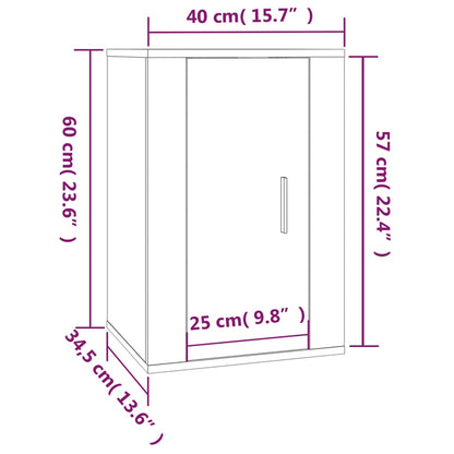 TV-Wandschrank Braun Eichen-Optik 40x34,5x60 cm - Pazzar.ch