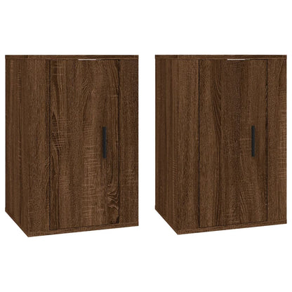 TV-Wandschränke 2 Stk. Braun Eichen-Optik 40x34,5x60 cm - Pazzar.ch
