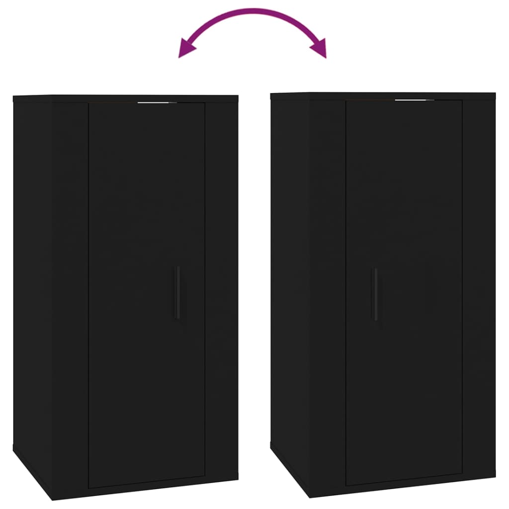 TV-Wandschrank Schwarz 40x34,5x80 cm - Pazzar.ch