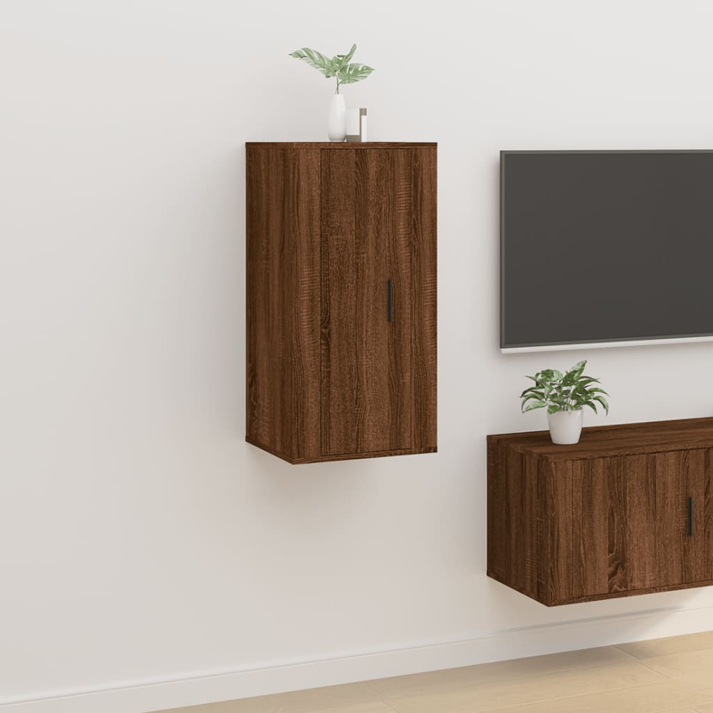 TV-Wandschrank Braun Eichen-Optik 40x34,5x80 cm - Pazzar.ch