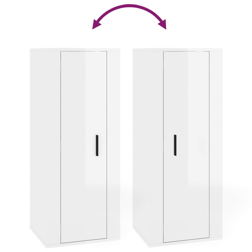 TV-Wandschrank Hochglanz-Weiß 40x34,5x100 cm - Pazzar.ch