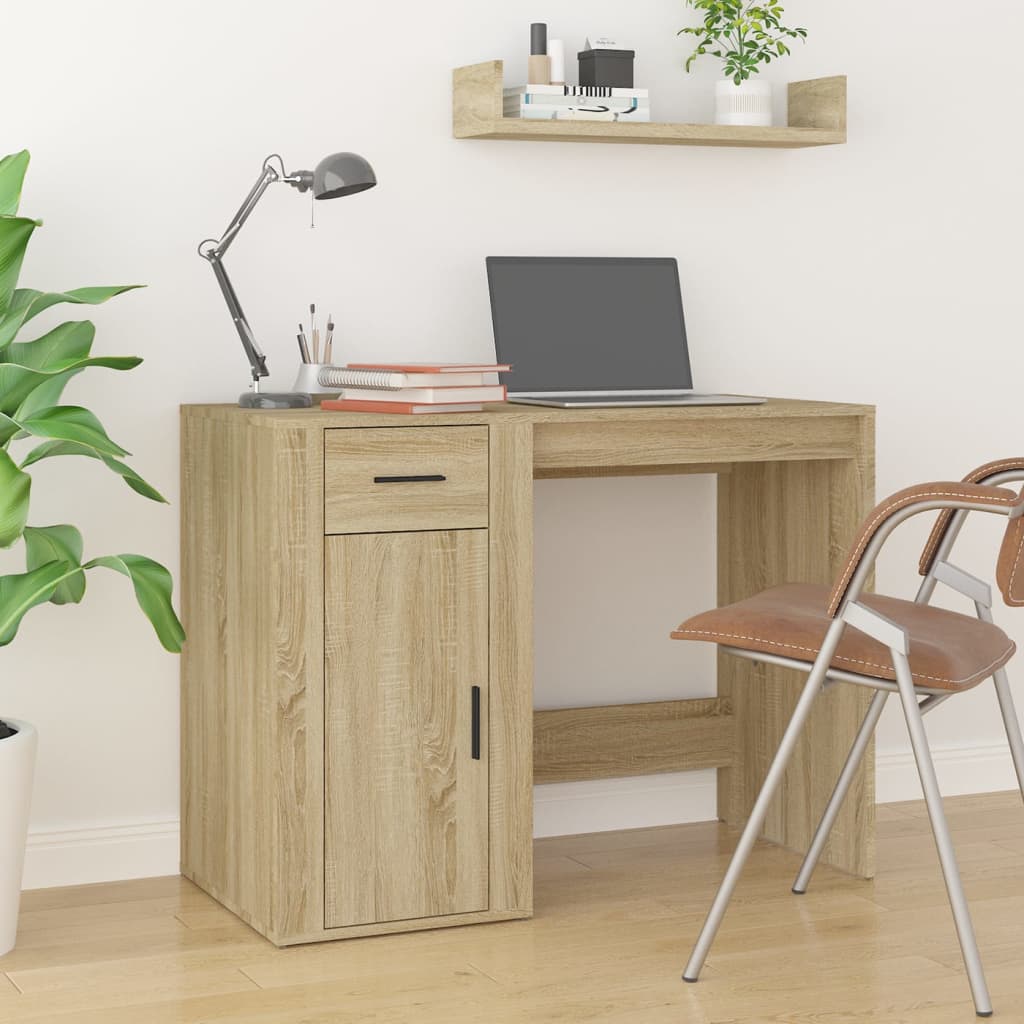Schreibtisch Sonoma-Eiche 100x49x75 cm Holzwerkstoff - Pazzar.ch