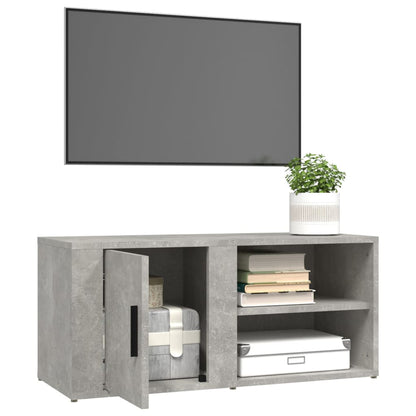 TV-Schränke 2 Stk. Betongrau 80x31,5x36 cm Holzwerkstoff - Pazzar.ch