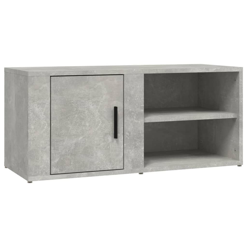 TV-Schränke 2 Stk. Betongrau 80x31,5x36 cm Holzwerkstoff - Pazzar.ch