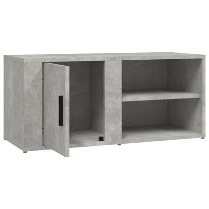 TV-Schränke 2 Stk. Betongrau 80x31,5x36 cm Holzwerkstoff - Pazzar.ch