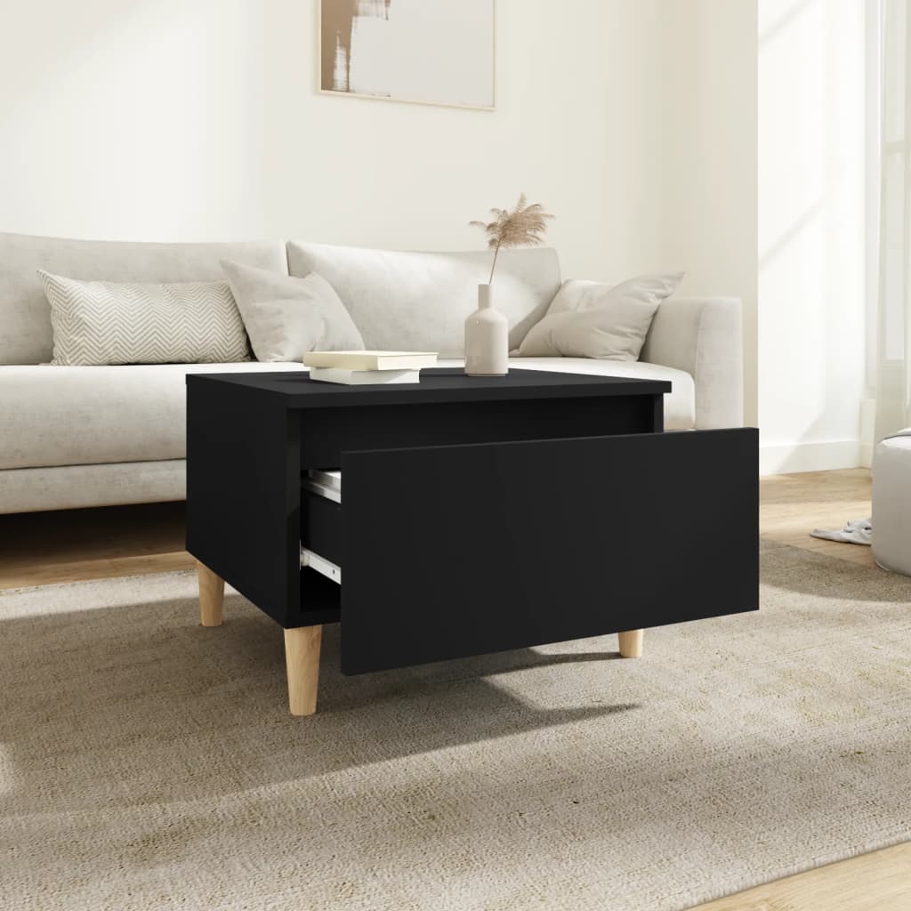 Beistelltisch Schwarz 50x46x35 cm Holzwerkstoff - Pazzar.ch