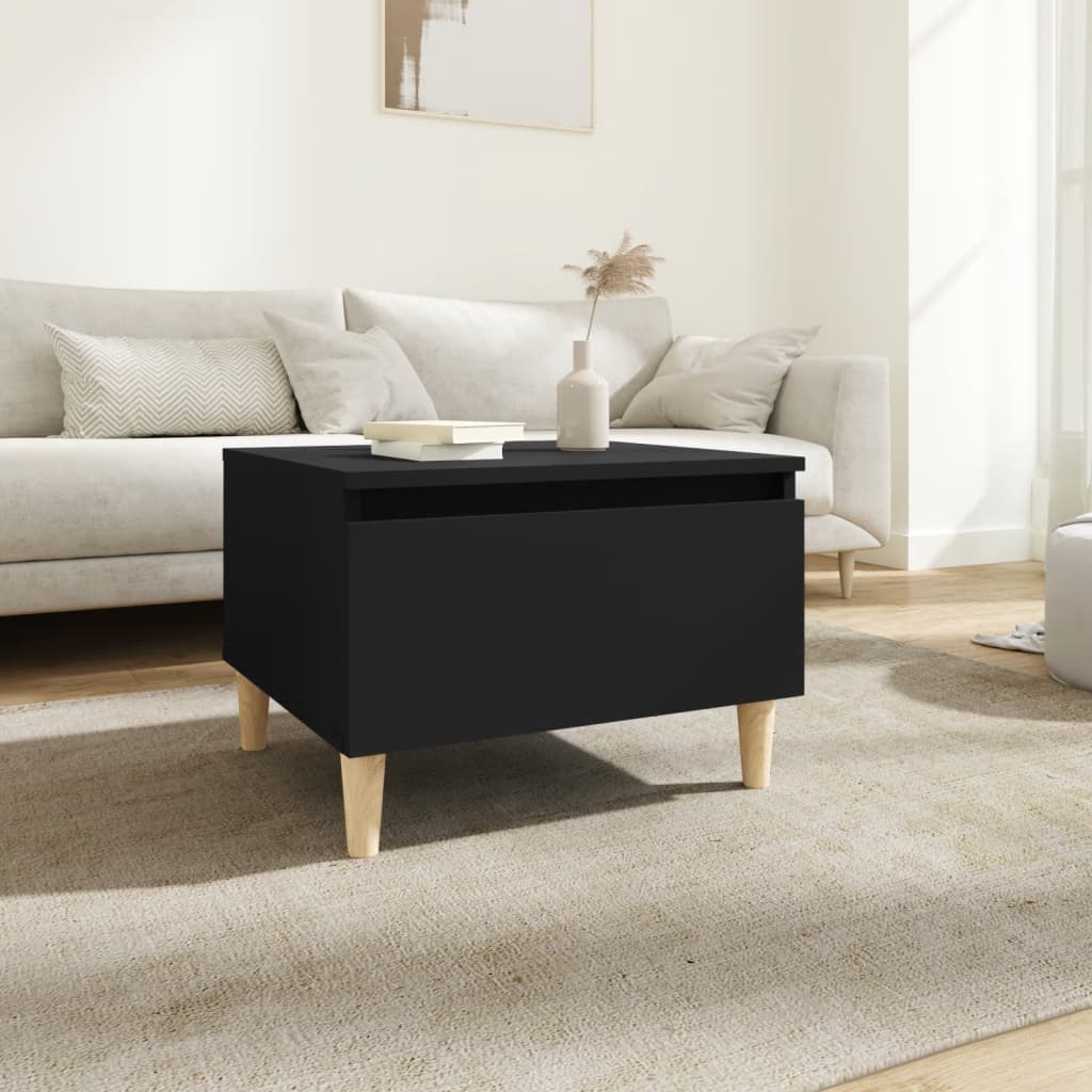 Beistelltisch Schwarz 50x46x35 cm Holzwerkstoff - Pazzar.ch