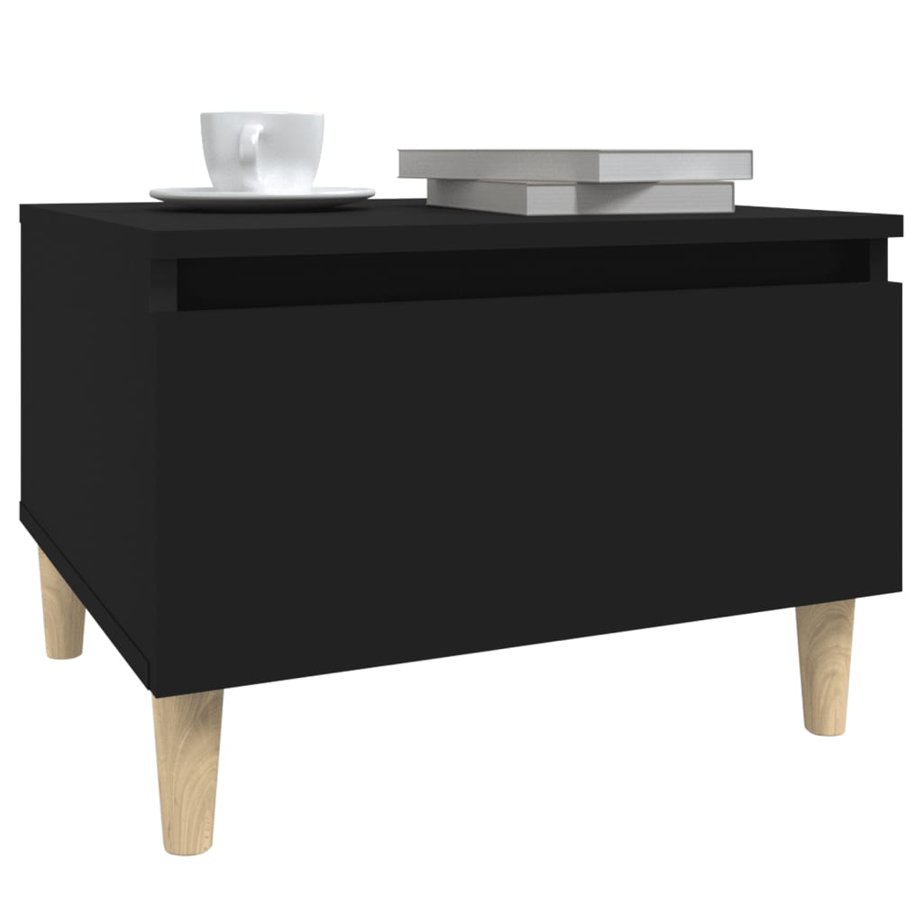Beistelltische 2 Stk. Schwarz 50x46x35 cm Holzwerkstoff - Pazzar.ch