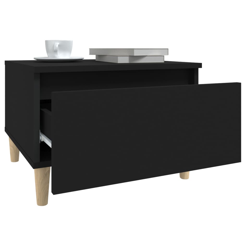 Beistelltische 2 Stk. Schwarz 50x46x35 cm Holzwerkstoff - Pazzar.ch
