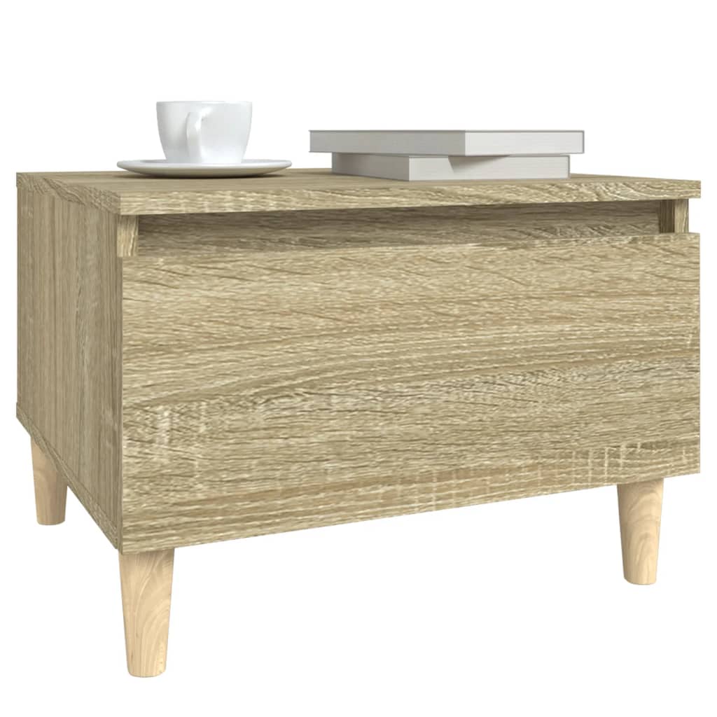 Beistelltische 2 Stk. Sonoma-Eiche 50x46x35 cm Holzwerkstoff - Pazzar.ch