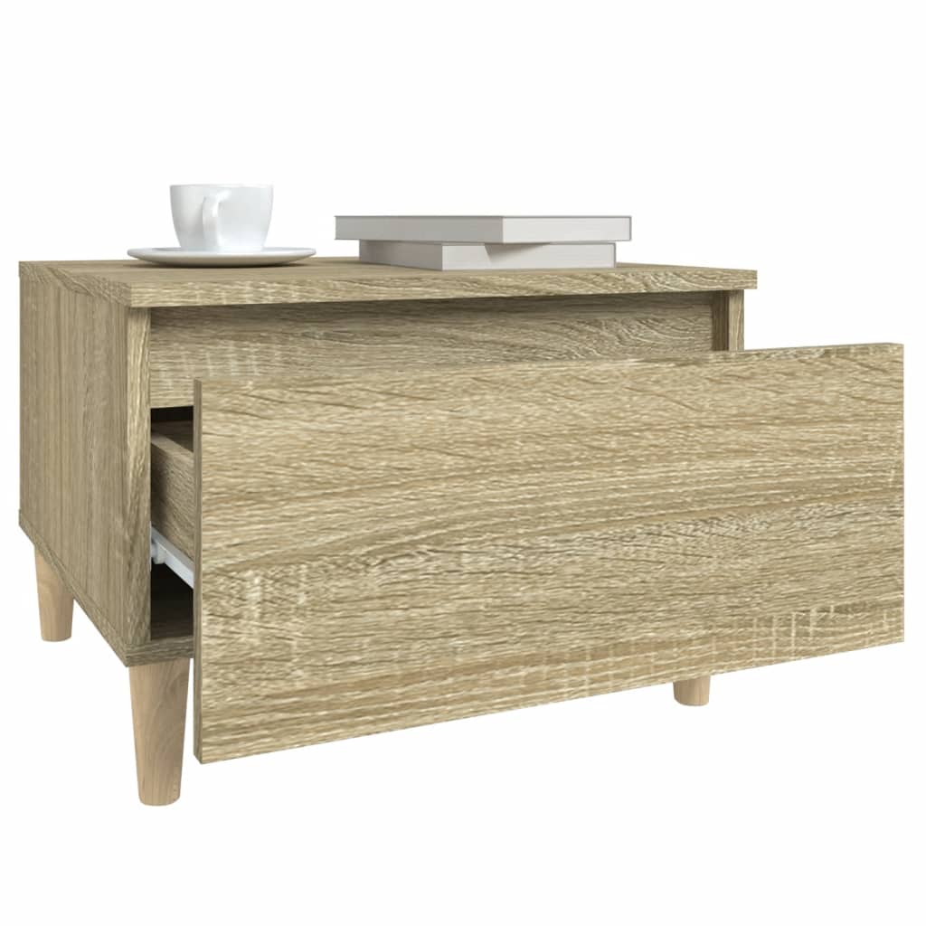 Beistelltische 2 Stk. Sonoma-Eiche 50x46x35 cm Holzwerkstoff - Pazzar.ch