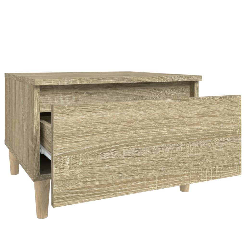 Beistelltische 2 Stk. Sonoma-Eiche 50x46x35 cm Holzwerkstoff - Pazzar.ch
