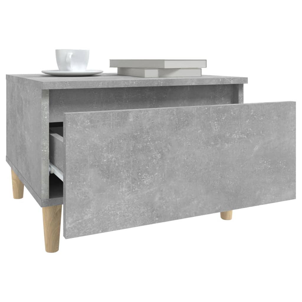 Beistelltisch Betongrau 50x46x35 cm Holzwerkstoff - Pazzar.ch