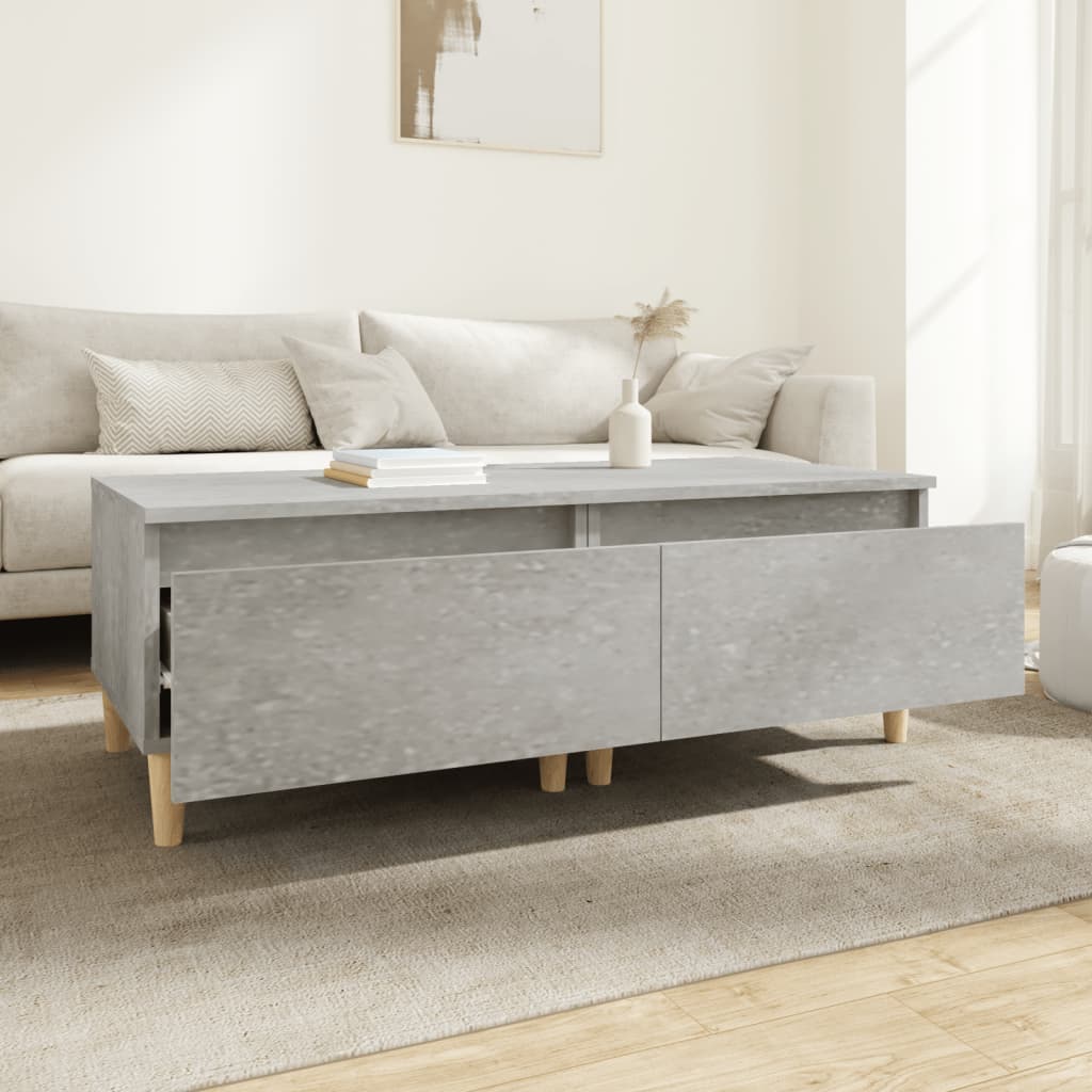 Beistelltische 2 Stk. Betongrau 50x46x35 cm Holzwerkstoff - Pazzar.ch