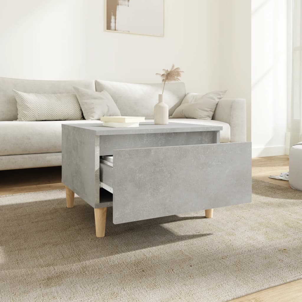 Beistelltische 2 Stk. Betongrau 50x46x35 cm Holzwerkstoff - Pazzar.ch