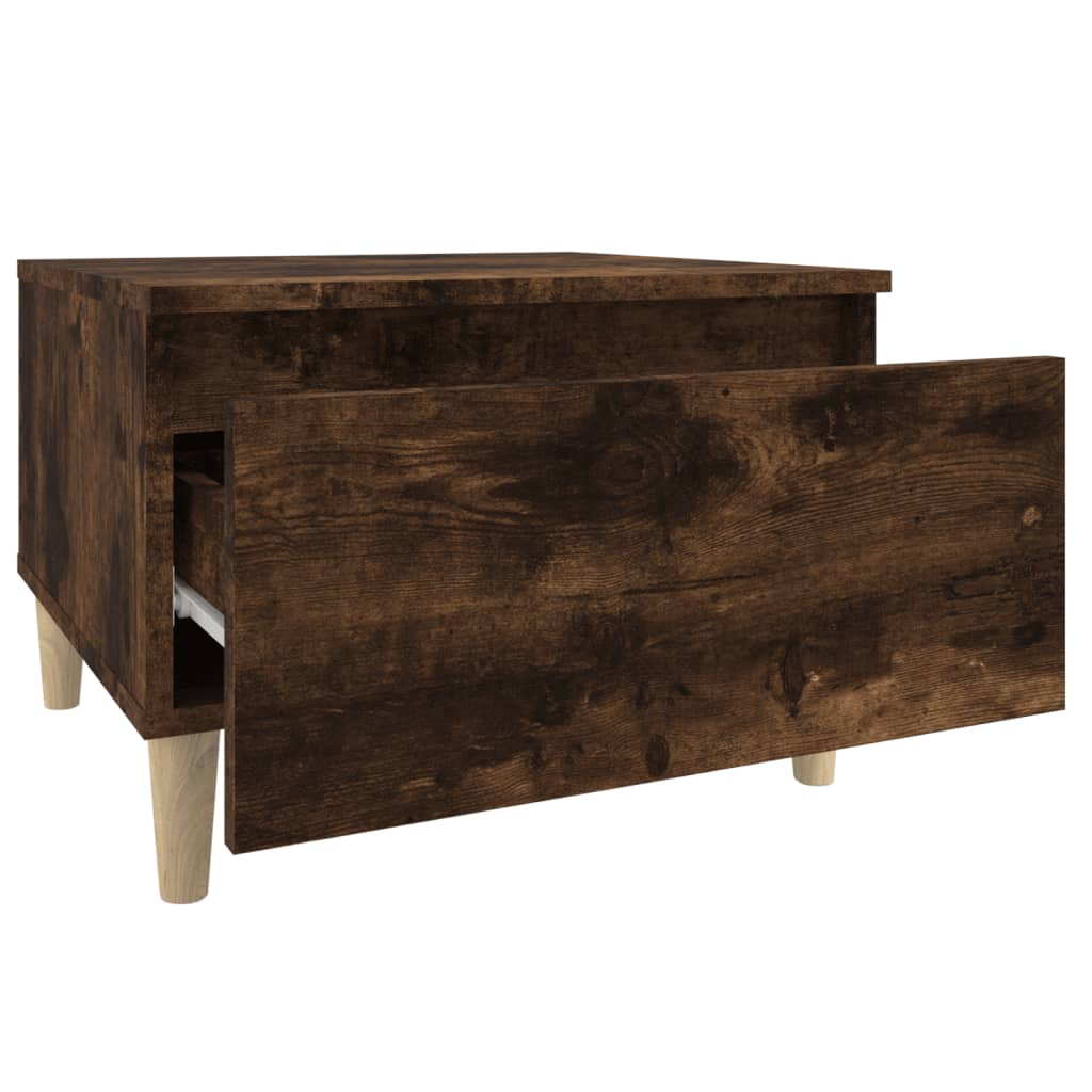 Beistelltisch Räuchereiche 50x46x35 cm Holzwerkstoff - Pazzar.ch