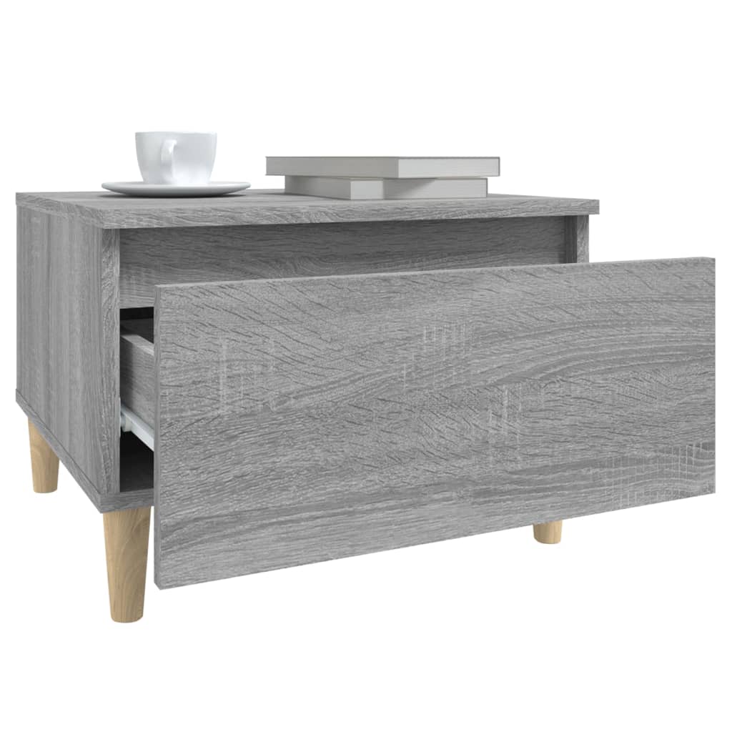 Beistelltisch Grau Sonoma 50x46x35 cm Holzwerkstoff - Pazzar.ch