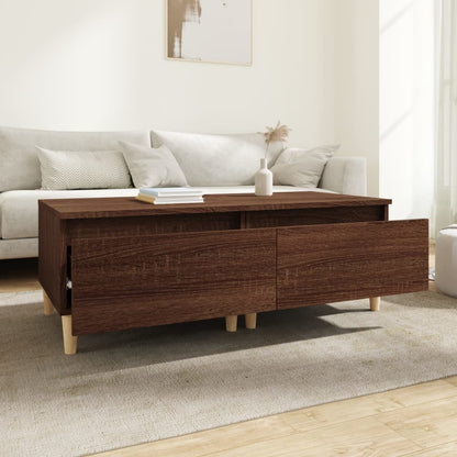 Beistelltische 2 Stk. Braun Eiche 50x46x35 cm Holzwerkstoff - Pazzar.ch