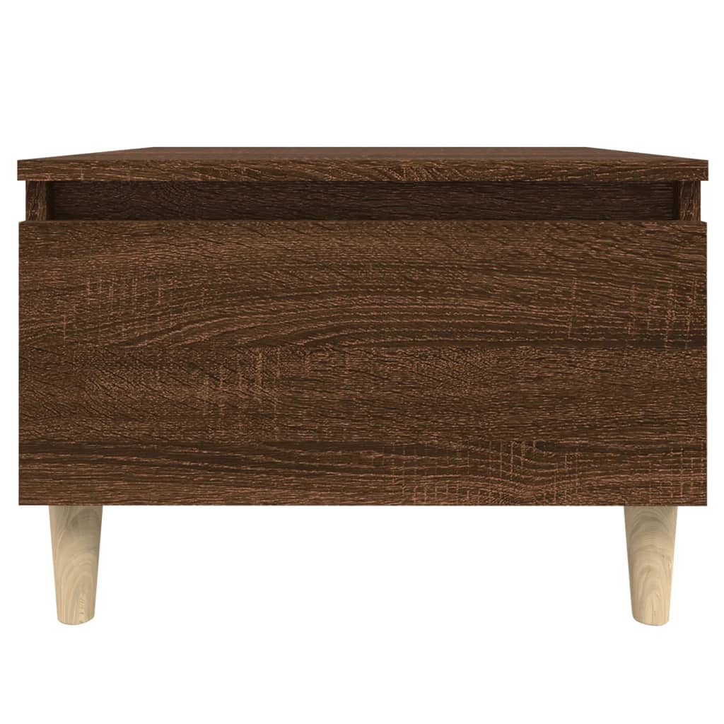 Beistelltische 2 Stk. Braun Eiche 50x46x35 cm Holzwerkstoff - Pazzar.ch